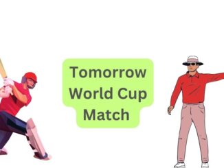 Tomorrow World Cup Match